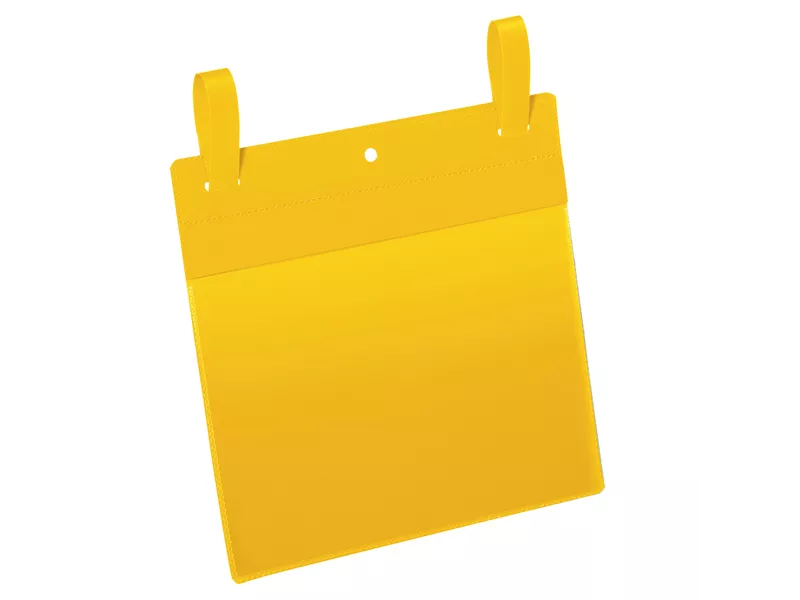 Buste Identificative con Fascetta di Aggancio Durable - A5 Orizzontale - 1749-04 (Giallo Conf. 50)
