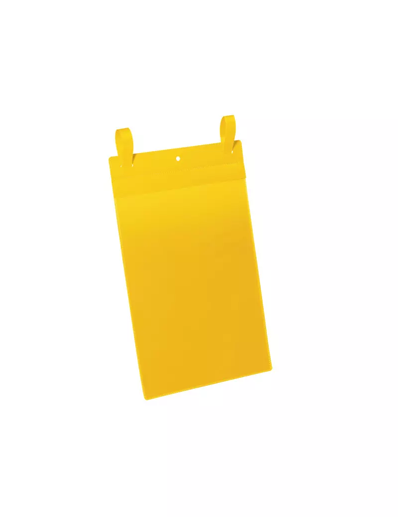 Buste Identificative con Fascette di Aggancio Durable - A4 Verticale - 1750-04 (Giallo Conf. 50)