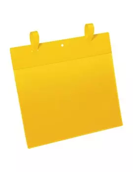 Buste Identificative con Fascette di Aggancio Durable - A4 Orizzontale - 1751-04 (Giallo Conf. 50)