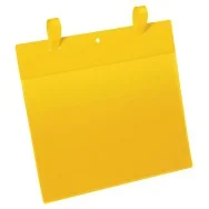 Buste Identificative con Fascette di Aggancio Durable - A4 Orizzontale - 1751-04 (Giallo Conf. 50)