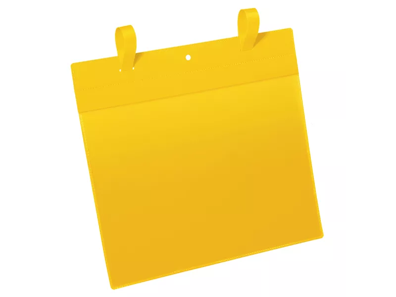 Buste Identificative con Fascette di Aggancio Durable - A4 Orizzontale - 1751-04 (Giallo Conf. 50)
