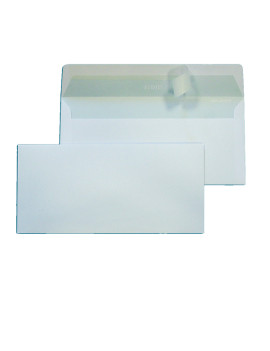 Buste Commerciali Strip Blasetti - 11x23 cm - Taglio Dritto con Strip - Senza Finestra - 90 g - 048 (Bianco Conf. 500)