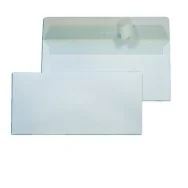 Buste Commerciali Strip Blasetti - 11x23 cm - Taglio Dritto con Strip - Senza Finestra - 90 g - 048 (Bianco Conf. 500)