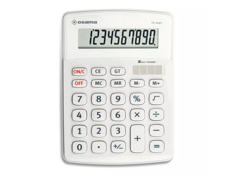 Calcolatrice da Tavolo OS 502 Osama - OS502/10BI (Bianco)