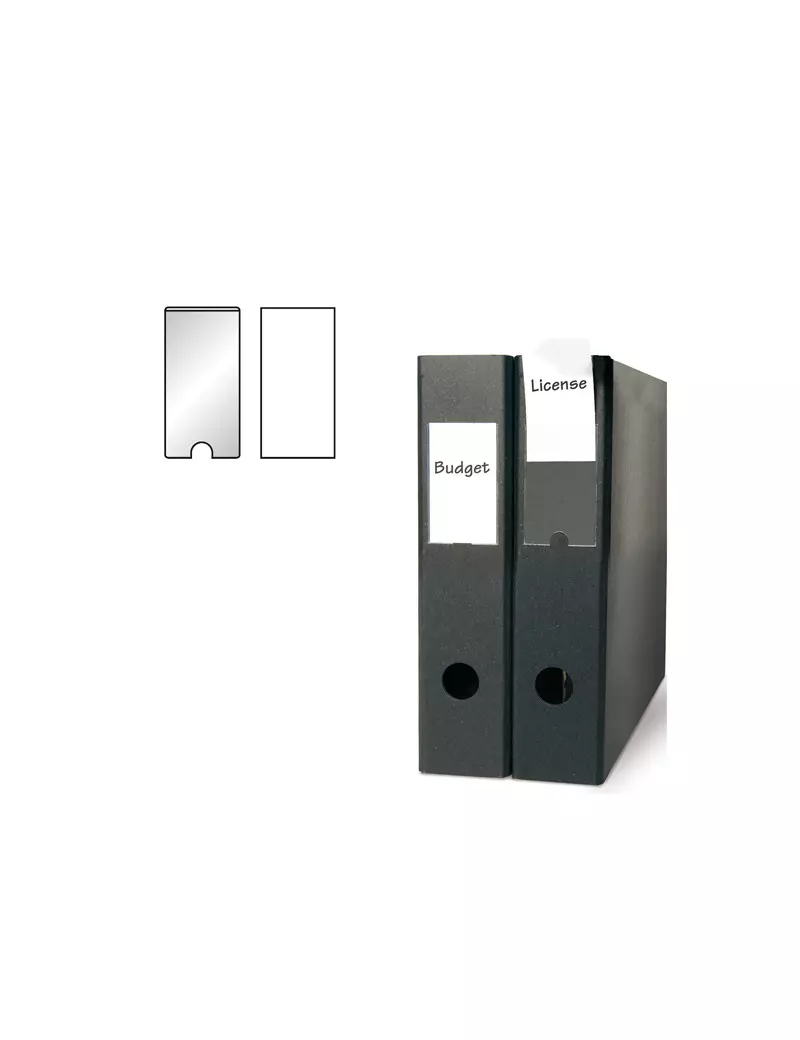 Porta Etichette Adesive 3L - Con Etichetta - 55x102 mm - S852335 (Trasparente Conf. 6) Porta Etichette Adesive 3L - Con Etichetta - 55x102 mm - S852335 (Trasparente Conf. 6)