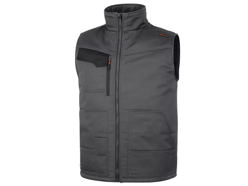 Gilet Multitasca Stockton 3 Delta Plus - Taglia L - STOC3GOGT (Grigio e Arancione)