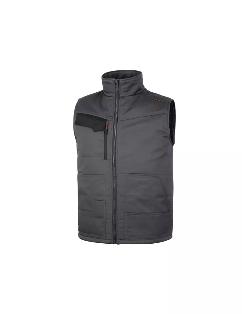 Gilet Multitasca Stockton 3 Delta Plus - Taglia L - STOC3GOGT (Grigio e Arancione)