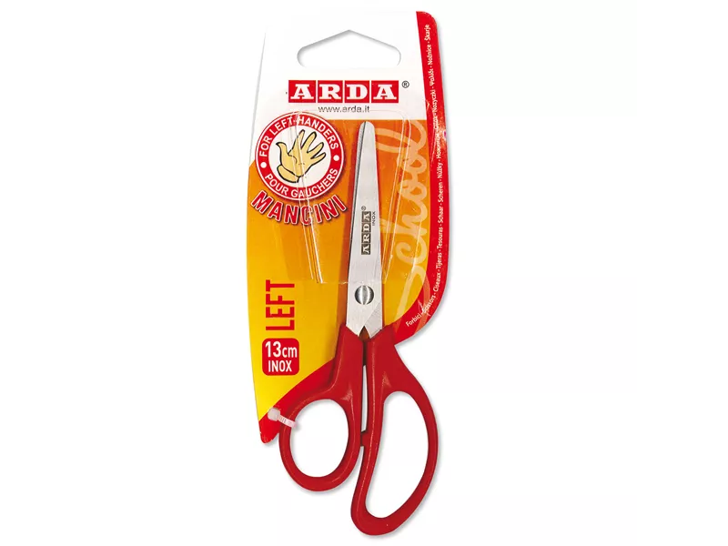 Forbici Left Arda - 13 cm - Impugatura in ABS per Mancini - FA1206 (Rosso) Forbici Left Arda - 13 cm - Impugatura in ABS per Mancini - FA1206 (Rosso)