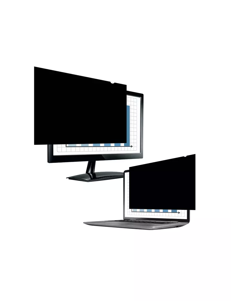 Filtro Privacy per Monitor PrivaScreen Fellowes - Widescreen 12,5 Pollici - 27,8x15,6 cm - Formato 16:9 - 4813001