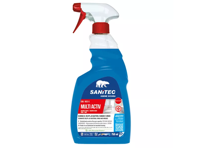 Disinfettante Multi Activ Bagno Sanitec - 1822-S - 750 ml