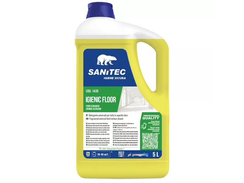 Detergente per Pavimenti Igienic Floor Sanitec - 1435 (Fiori d'Arancio Conf. 5 kg)