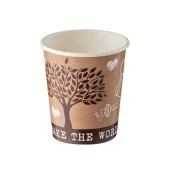 Bicchiere in Carta Leone - 115 ml - H0730.S (Marrone e Bianco Conf. 1000)