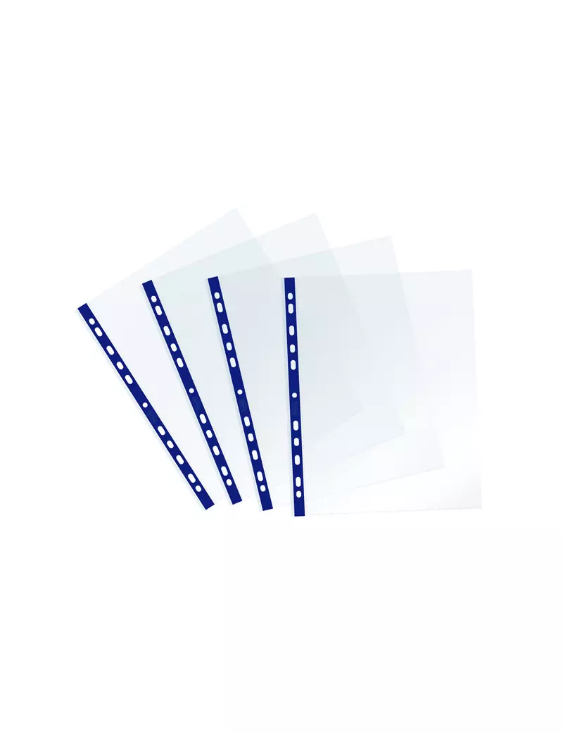 Busta a Perforazione Universale Sprint Favorit - 22x30 cm - Liscia - 400159686 (Trasparente Banda Blu Conf. 25) Busta a Perforazione Universale Sprint Favorit - 22x30 cm - Liscia - 400159686 (Trasparente Banda Blu Conf. 25)