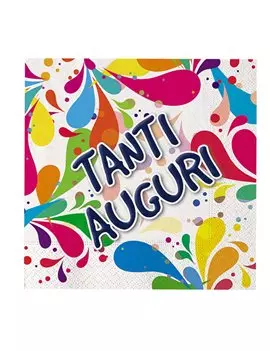 Tovaglioli in Carta Big Party - 33x33 cm - 60863 (Tanti Auguri Conf. 20)