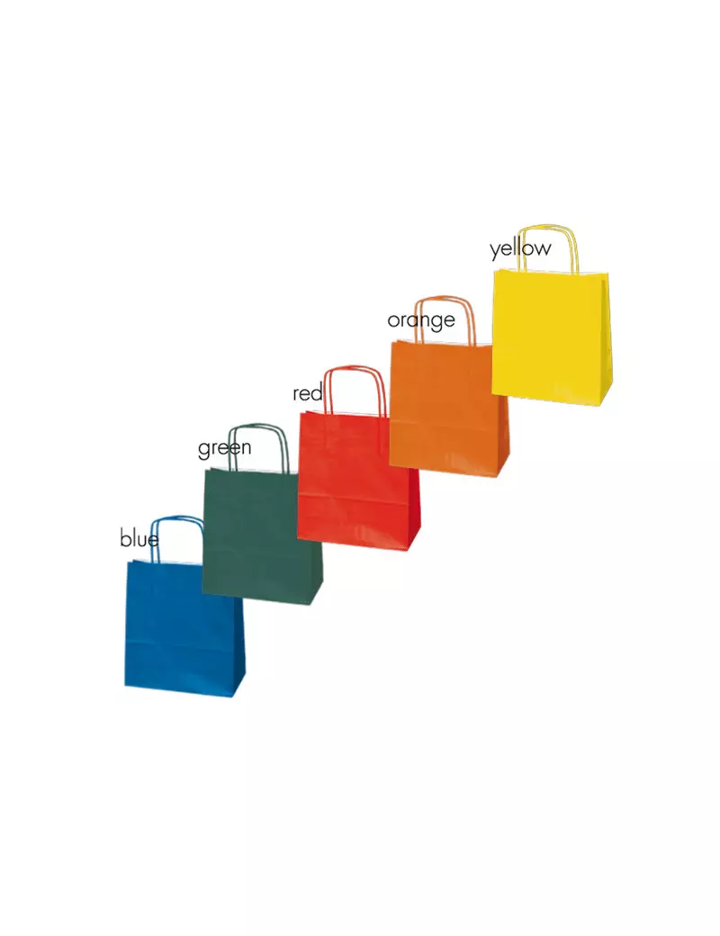 Shopper in Carta Mainetti Bags - 18x8x24 cm - 079894 (Assortiti Conf. 25)