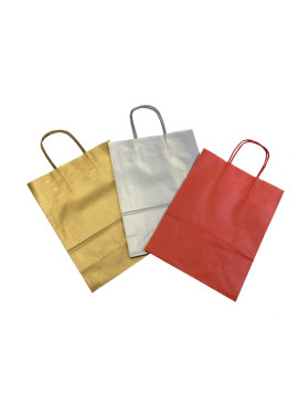 Shopper in Carta Mainetti Bags - 22x10x29 cm - 080005 (Assortiti Natalizi Conf. 25)