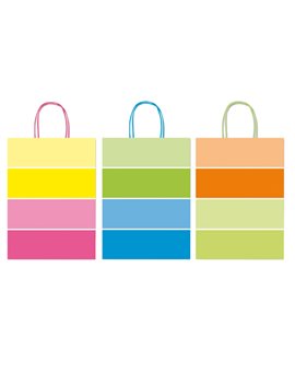Shopper in Carta Multicolor Rex Sadoch - 26x12x36 cm - SDF26-BICOL (Assortiti Conf. 25)