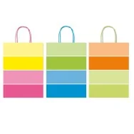 Shopper in Carta Multicolor Rex Sadoch - 26x12x36 cm - SDF26-BICOL (Assortiti Conf. 25)