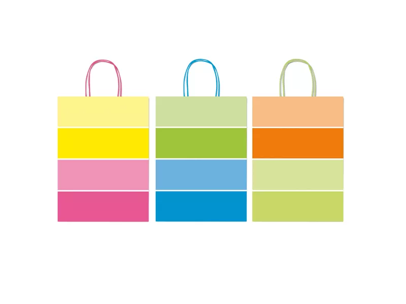 Shopper in Carta Multicolor Rex Sadoch - 26x12x36 cm - SDF26-BICOL (Assortiti Conf. 25)
