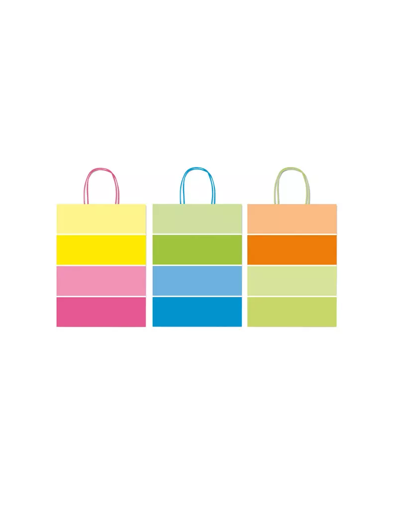 Shopper in Carta Multicolor Rex Sadoch - 26x12x36 cm - SDF26-BICOL (Assortiti Conf. 25)