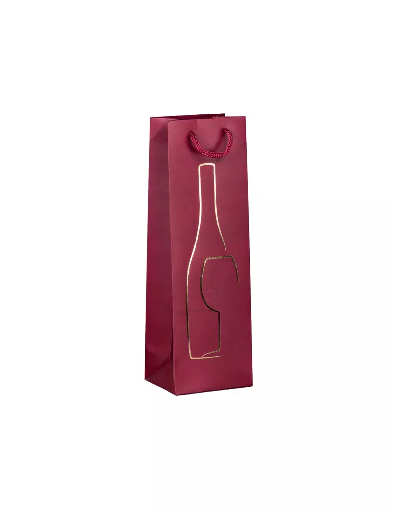 Shopper Portabottiglie Rex Sadoch - 12x9x37 cm - SDN12-ROSSO (Rosso Conf. 10) Shopper Portabottiglie Rex Sadoch - 12x9x37 cm - SDN12-ROSSO (Rosso Conf. 10)