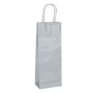 Shopper Portabottiglie Mainetti Bags - 14x9x38 cm - 087042 (Argento Conf. 20)