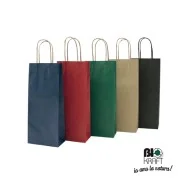 Shopper Portabottiglie Mainetti Bags - 14x9x38 cm - 072246 (Blu Conf. 20)