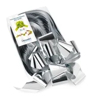 Nastro Strip per Regali 6870 Brizzolari - 50 mm x 20 cm - 00314104 (Argento Metal Conf. 30)