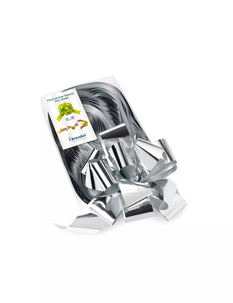 Nastro Strip per Regali 6870 Brizzolari - 50 mm x 20 cm - 00314104 (Argento Metal Conf. 30) Nastro Strip per Regali 6870 Brizzolari - 50 mm x 20 cm - 00314104 (Argento Metal Conf. 30)