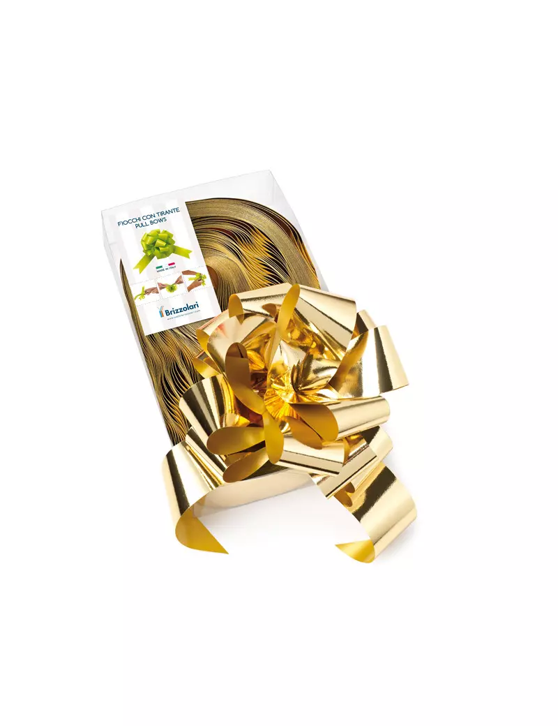 Nastro Strip per Regali 6870 Brizzolari - 50 mm x 20 cm - 00314103 (Oro Metal Conf. 30) Nastro Strip per Regali 6870 Brizzolari - 50 mm x 20 cm - 00314103 (Oro Metal Conf. 30)