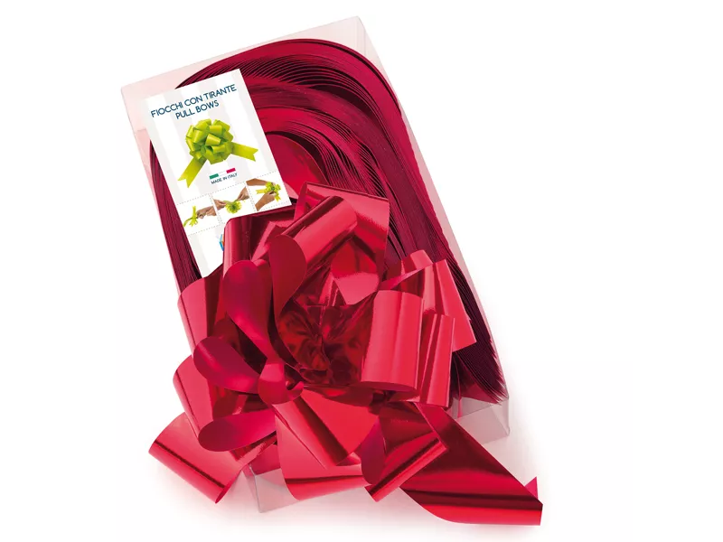 Nastro Strip per Regali 6870 Brizzolari - 50 mm x 20 cm - 00314107 (Rosso Metal Conf. 30)