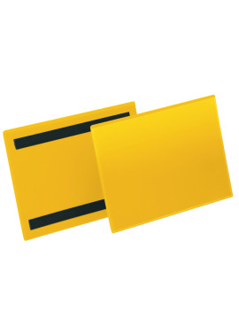 Buste Identificative Magnetiche Durable - A5 Orizzontale - 1743-04 (Giallo Conf. 50)