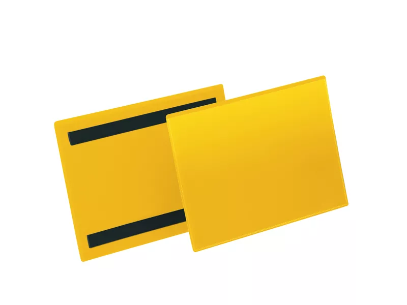 Buste Identificative Magnetiche Durable - A5 Orizzontale - 1743-04 (Giallo Conf. 50)