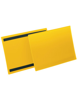 Buste Identificative Magnetiche Durable - A4 Orizzontale - 1745-04 (Giallo Conf. 50)