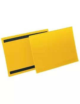 Buste Identificative Magnetiche Durable - A4 Orizzontale - 1745-04 (Giallo Conf. 50)