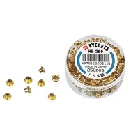 Occhielli per Occhiellatrice Open Lebez - 5 mm - 102 (Oro Conf. 250)