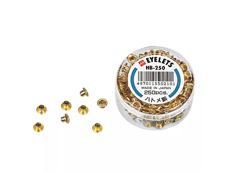 Occhielli per Occhiellatrice Open Lebez - 5 mm - 102 (Oro Conf. 250) Occhielli per Occhiellatrice Open Lebez - 5 mm - 102 (Oro Conf. 250)