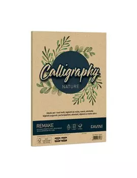Carta Colorata Calligraphy Nature Remake Favini - A4 - 120 g - A69R664 (Spiaggia Conf. 50)