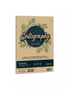 Carta Colorata Calligraphy Nature Remake Favini - A4 - 250 g - A69R564 (Spiaggia Conf. 50)