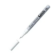 Marcatore Permanente a Vernice Super Color Pilot - Punta Tonda - 0,5 mm - 002725 (Bianco)