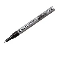 Marcatore Permanente a Vernice Super Color Pilot - Punta Tonda - 1 mm - 002436 (Argento)