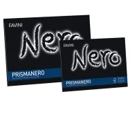 Album da Disegno Prismanero Favini - 24x33 cm - Ruvido - 128 g - A12A244 (Nero Conf. 20)