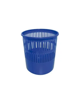 Cestino Gettacarte Traforato Arda - 12 Litri - 27x21x29 cm - 4119A (Blu)