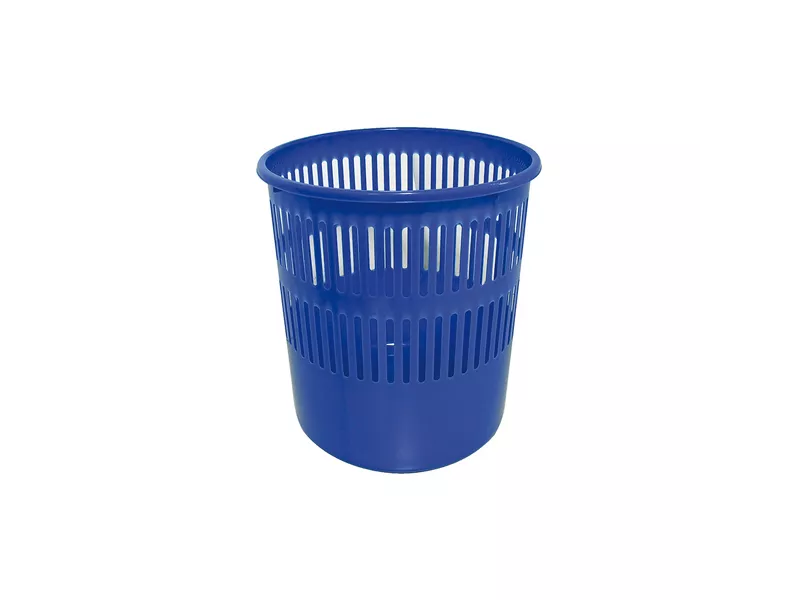 Cestino Gettacarte Traforato Arda - 12 Litri - 27x21x29 cm - 4119A (Blu)