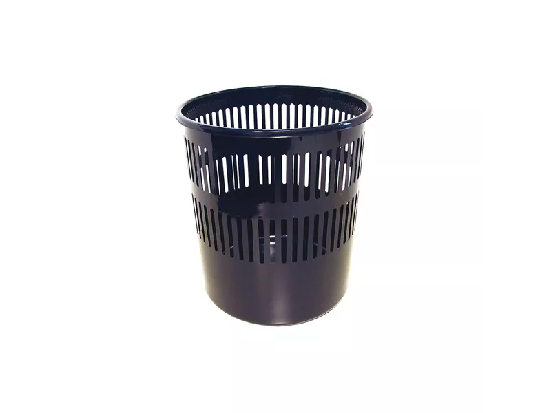 Cestino Gettacarte Traforato Arda - 12 Litri - 27x21x29 cm - 4119N (Nero)