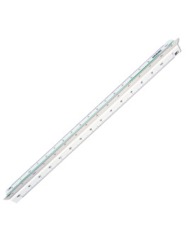 Scalimetro Isoteck Arda - 30 cm - Scale 1:500-1000-1250-1500-2000-2500 - 110 (Bianco)