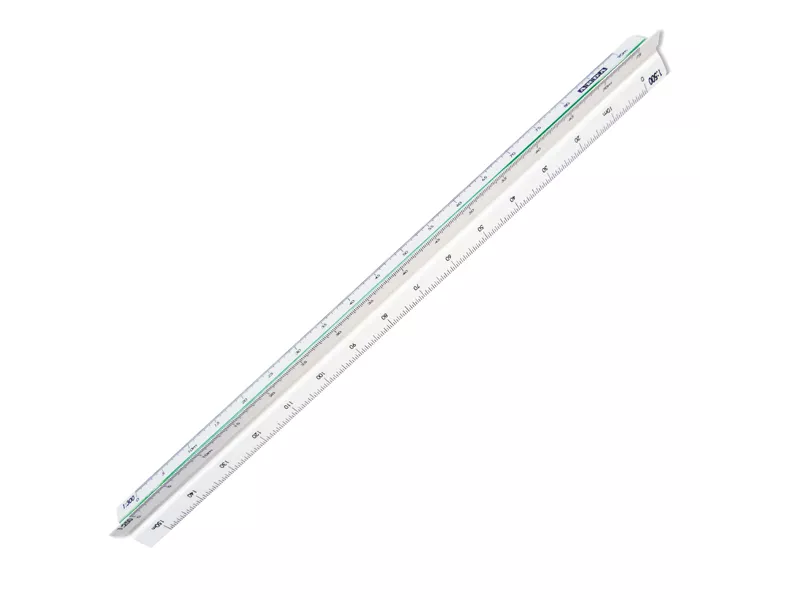 Scalimetro Isoteck Arda - 30 cm - Scale 1:500-1000-1250-1500-2000-2500 - 110 (Bianco)