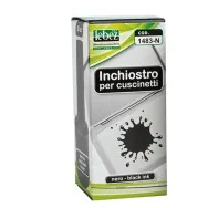 Inchiostro senza Olio per Timbri Lebez - 30 ml - 1483-NE (Nero)