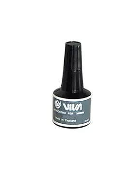 Inchiostro per Timbri a Base Olio Viva - 30 ml - 360N-Black (Nero)