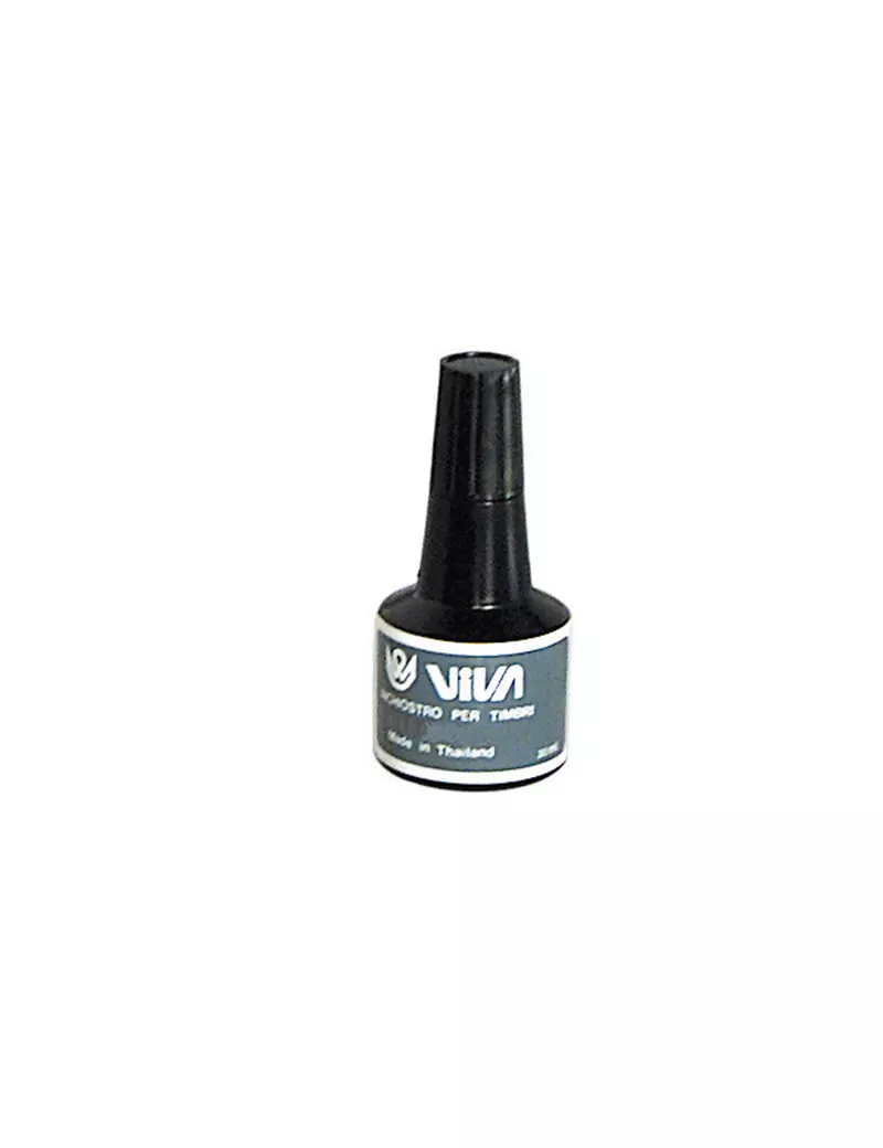 Inchiostro per Timbri a Base Olio Viva - 30 ml - 360N-Black (Nero)